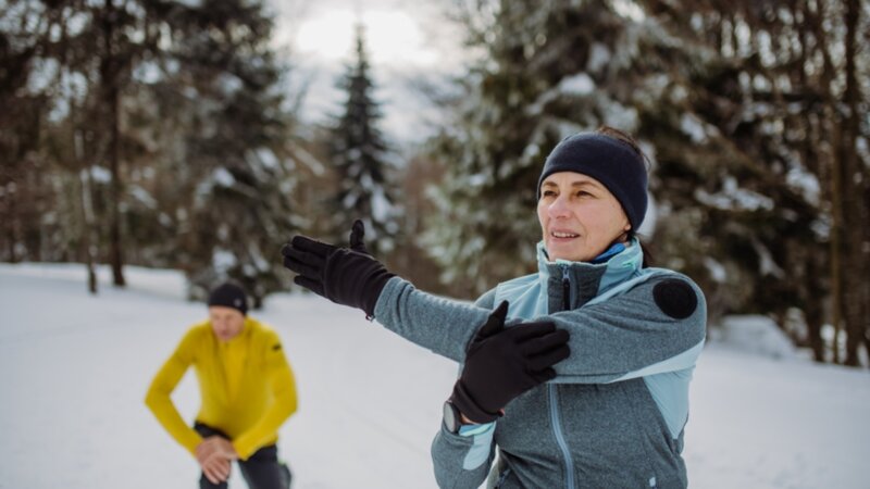 Aux sports d’hiver, indispensable échauffement !