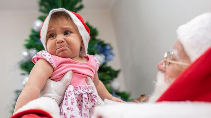 Pourquoi certains enfants ont-ils peur du Père Noël ?